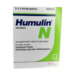 Хумулин НПХ инсулин (Humulin-NPH) 100 МЕ/мл сусп. для ин. 3мл 5шт в Самаре и области фото